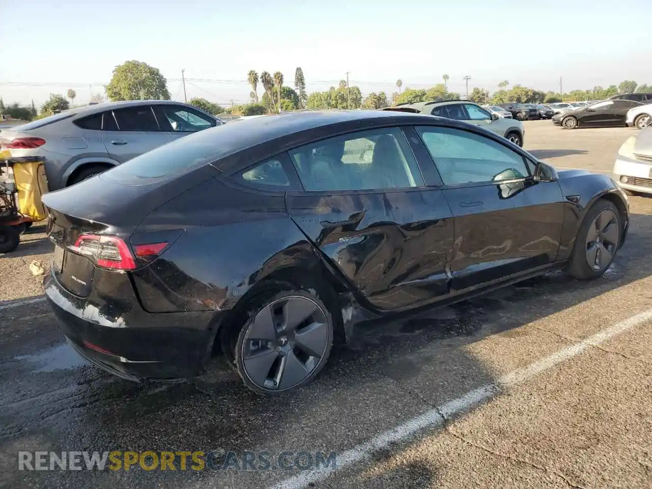 3 Фотография поврежденного автомобиля 5YJ3E1EB9MF937225 TESLA MODEL 3 2021