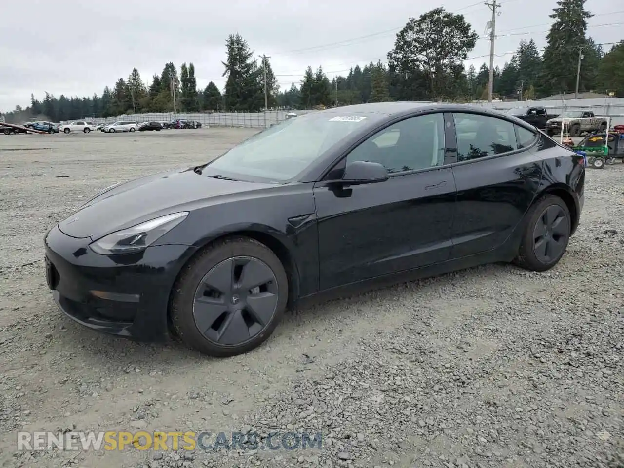 1 Photograph of a damaged car 5YJ3E1EB9MF938214 TESLA MODEL 3 2021