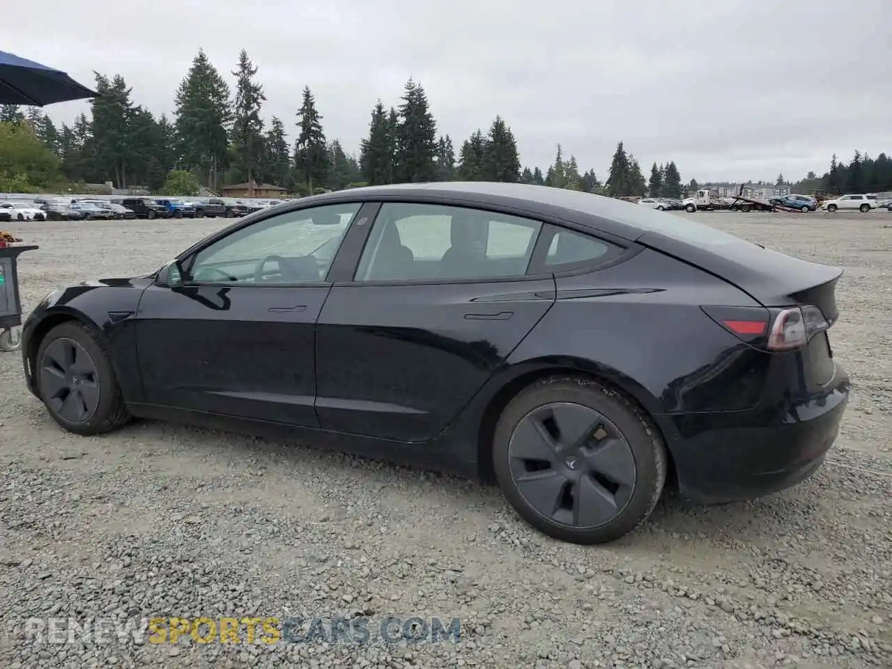 2 Photograph of a damaged car 5YJ3E1EB9MF938214 TESLA MODEL 3 2021