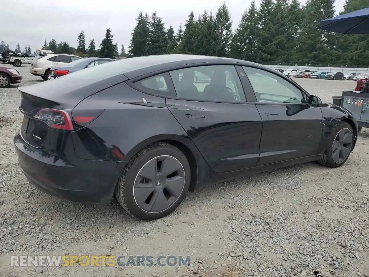 3 Photograph of a damaged car 5YJ3E1EB9MF938214 TESLA MODEL 3 2021