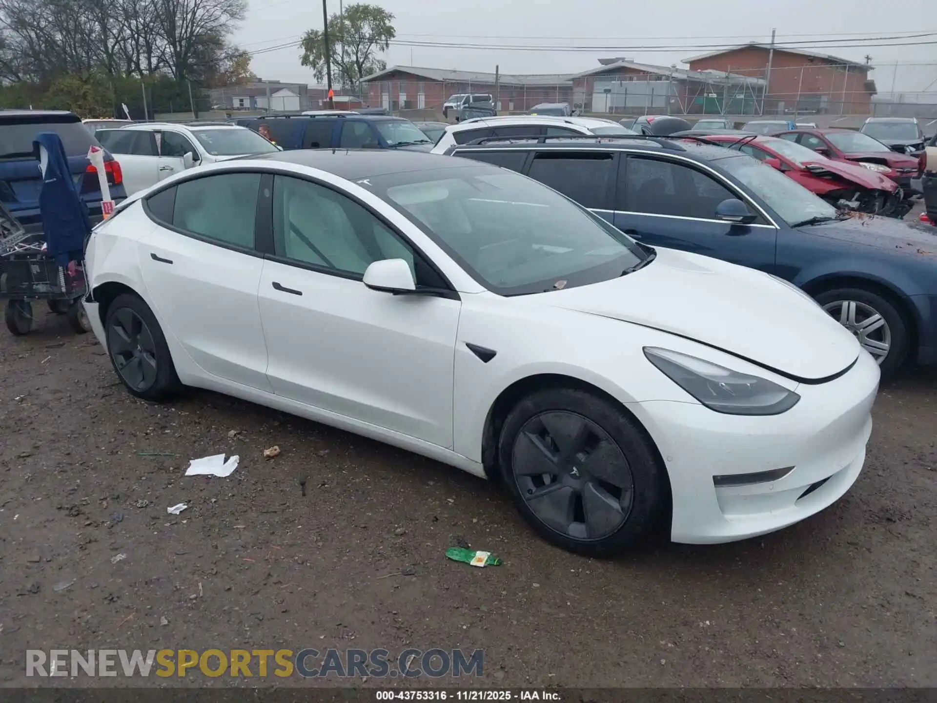 1 Photograph of a damaged car 5YJ3E1EB9MF992967 TESLA MODEL 3 2021