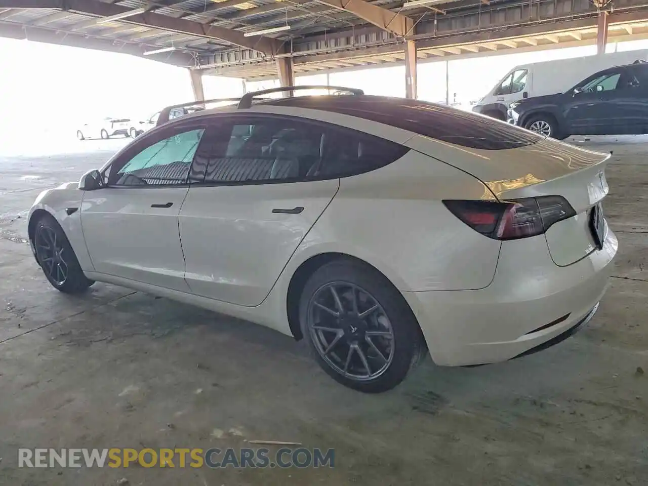 2 Photograph of a damaged car 5YJ3E1EB9MF993052 TESLA MODEL 3 2021