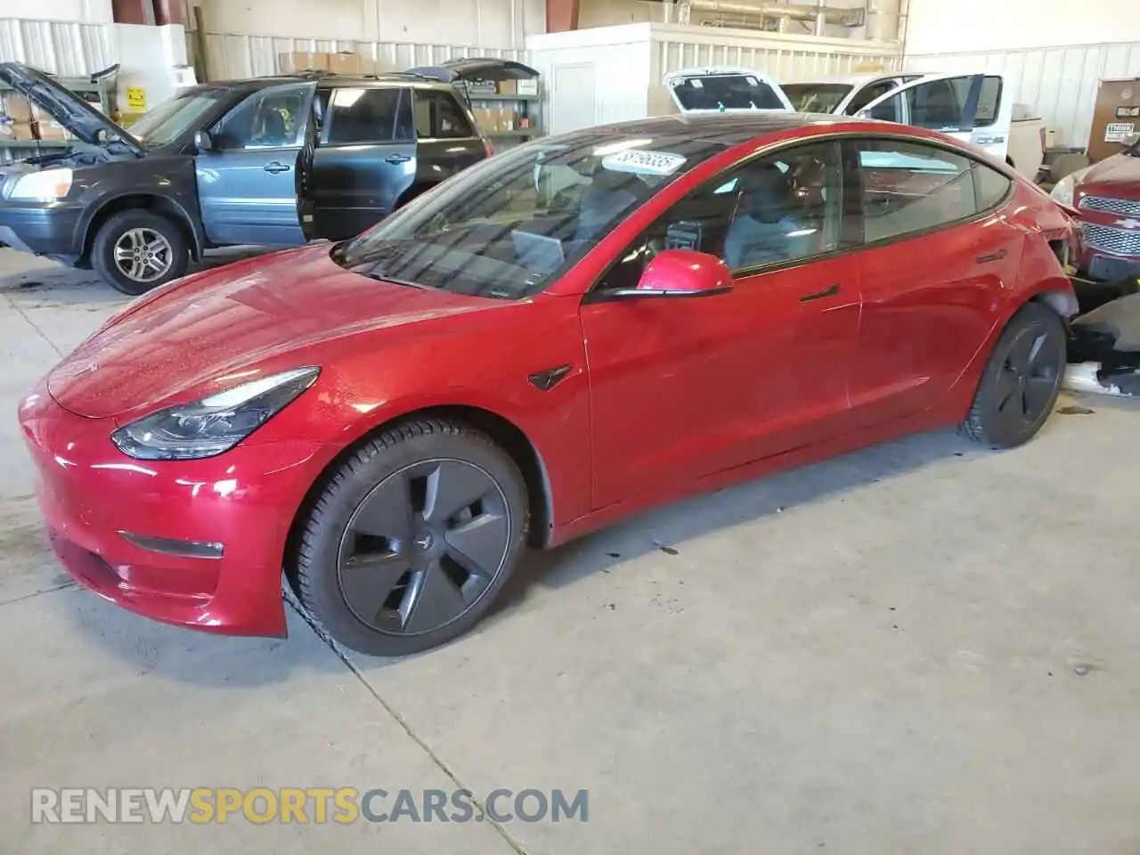 1 Фотография поврежденного автомобиля 5YJ3E1EB9MF995383 TESLA MODEL 3 2021