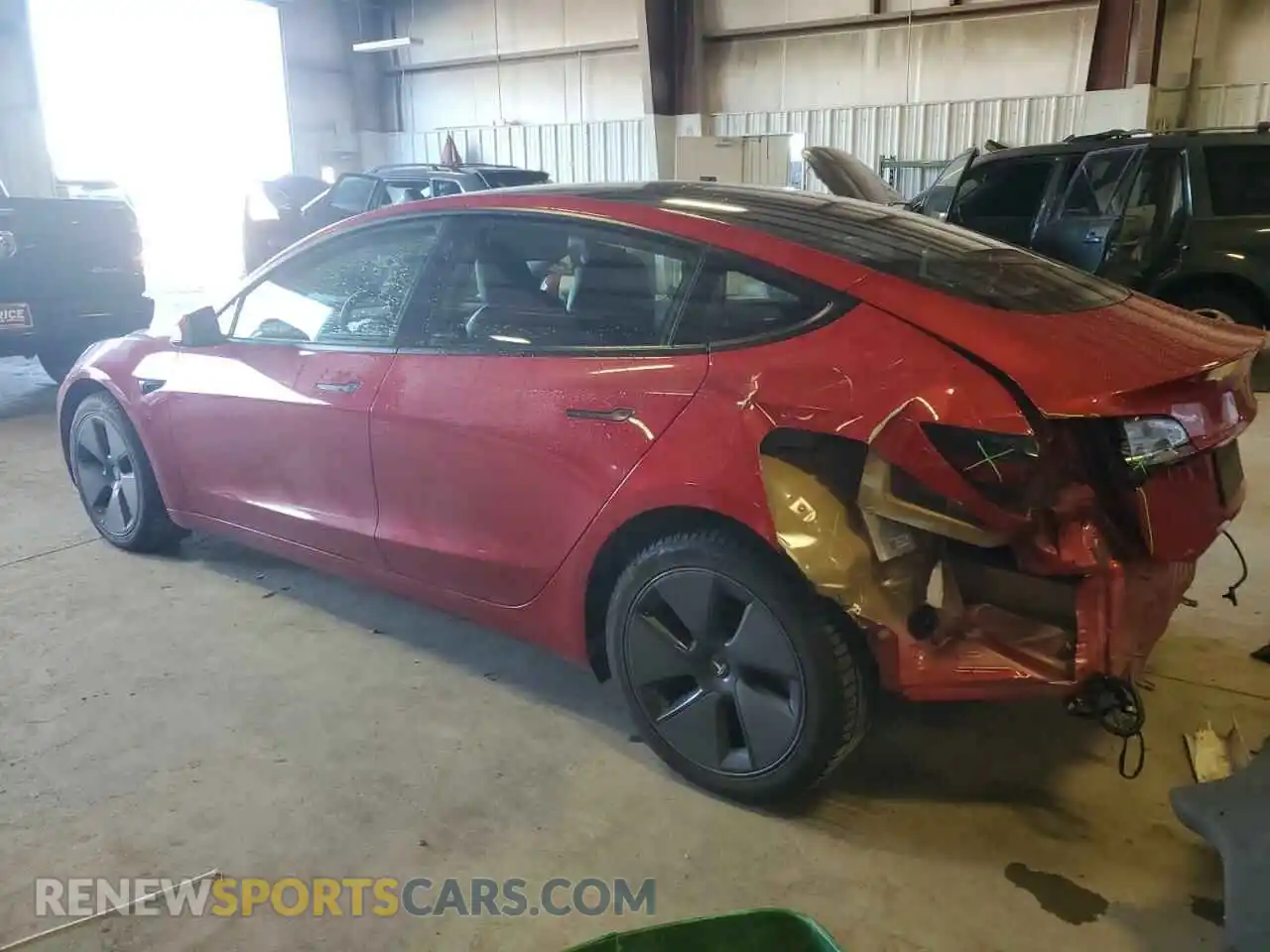 2 Фотография поврежденного автомобиля 5YJ3E1EB9MF995383 TESLA MODEL 3 2021
