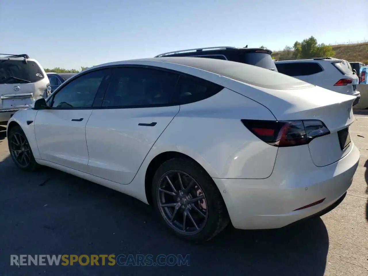 2 Photograph of a damaged car 5YJ3E1EBXMF013344 TESLA MODEL 3 2021