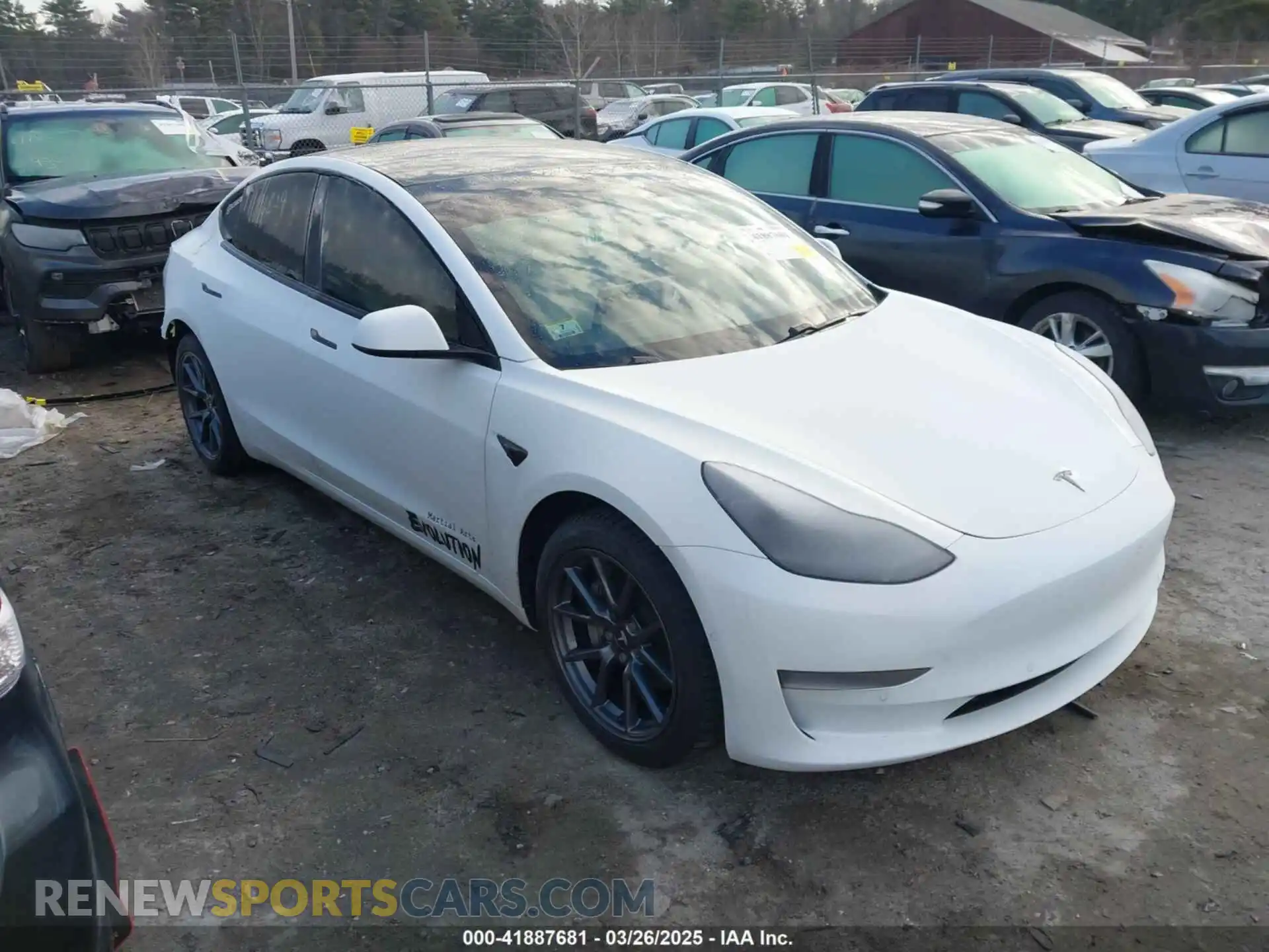 1 fotografías del automóvil dañado 5YJ3E1EBXMF020035 TESLA MODEL 3 2021