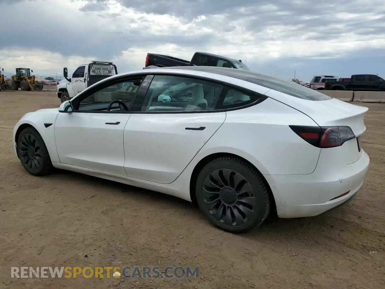 2 Photograph of a damaged car 5YJ3E1EBXMF035702 TESLA MODEL 3 2021