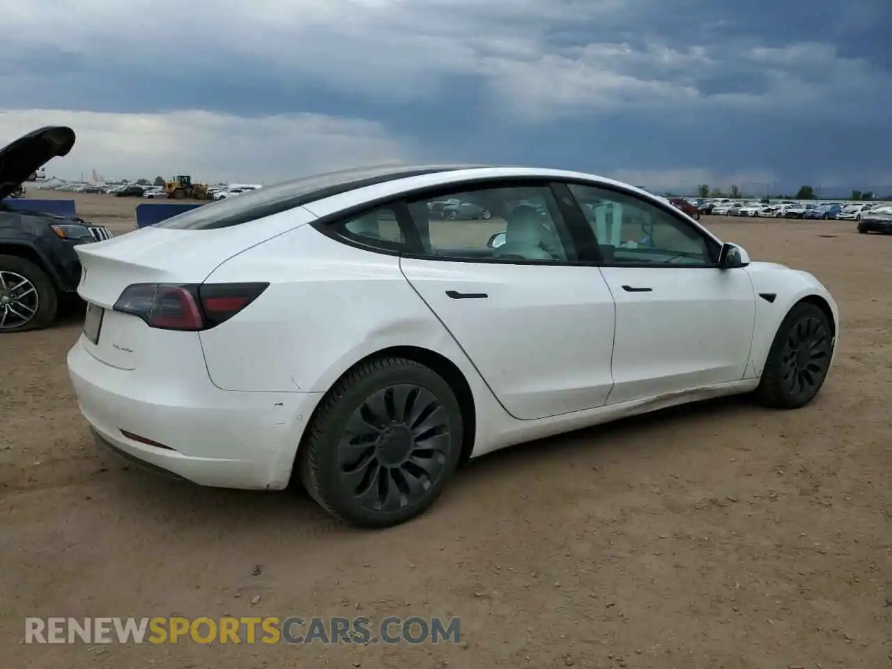 3 Photograph of a damaged car 5YJ3E1EBXMF035702 TESLA MODEL 3 2021