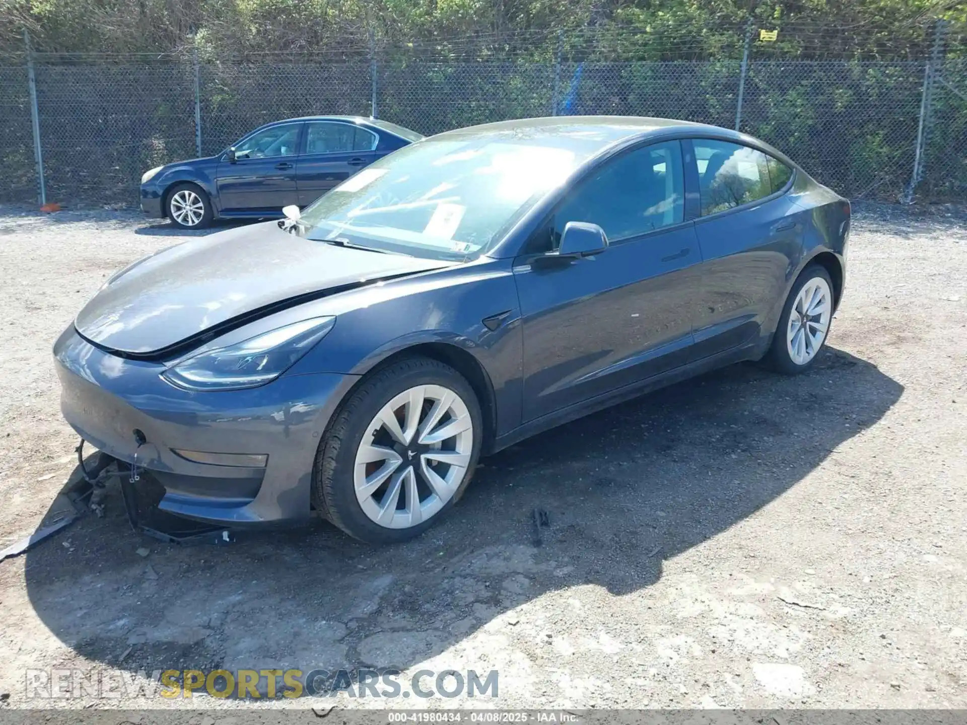 2 Photograph of a damaged car 5YJ3E1EBXMF036171 TESLA MODEL 3 2021