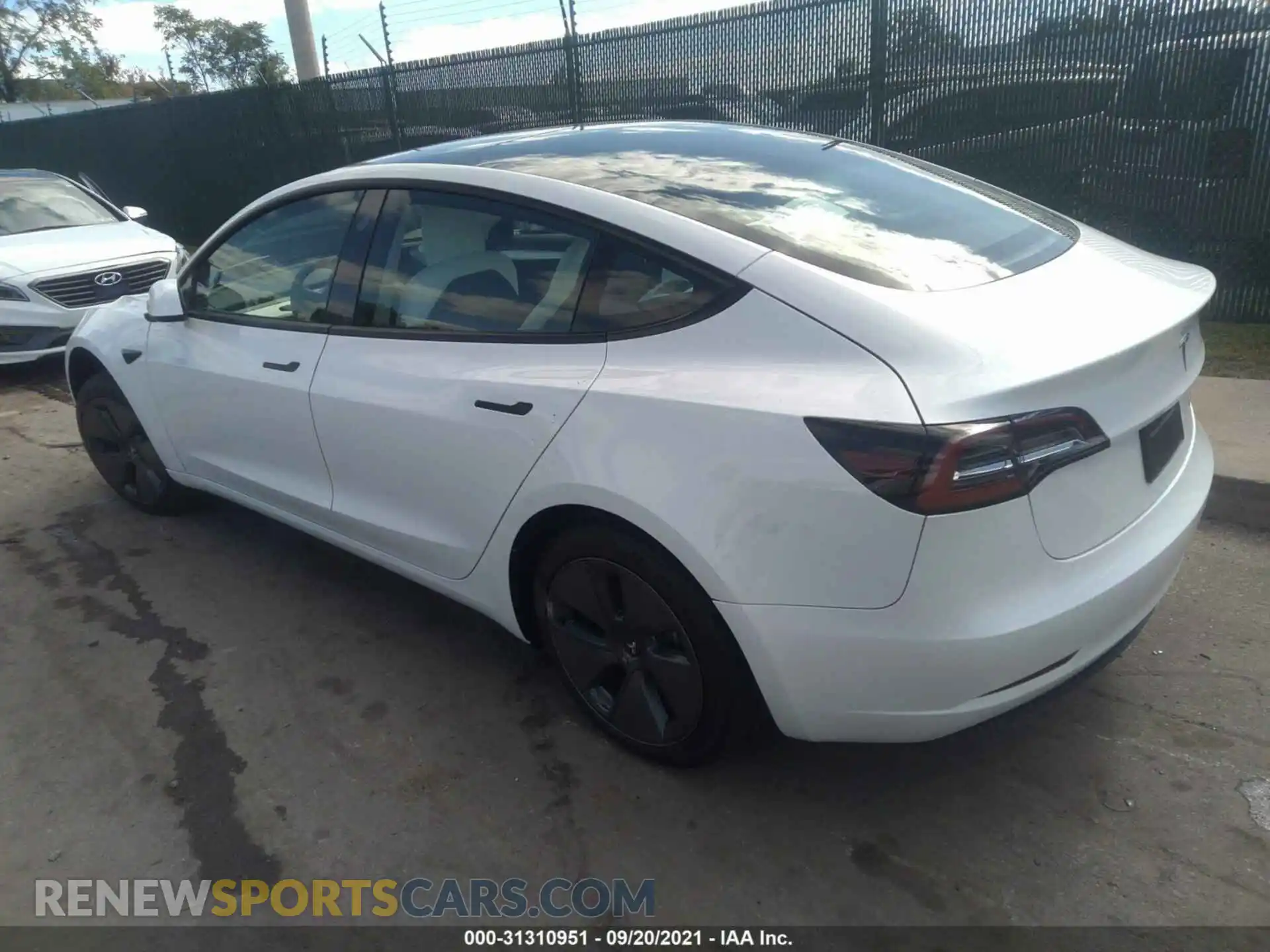 3 Photograph of a damaged car 5YJ3E1EBXMF037207 TESLA MODEL 3 2021