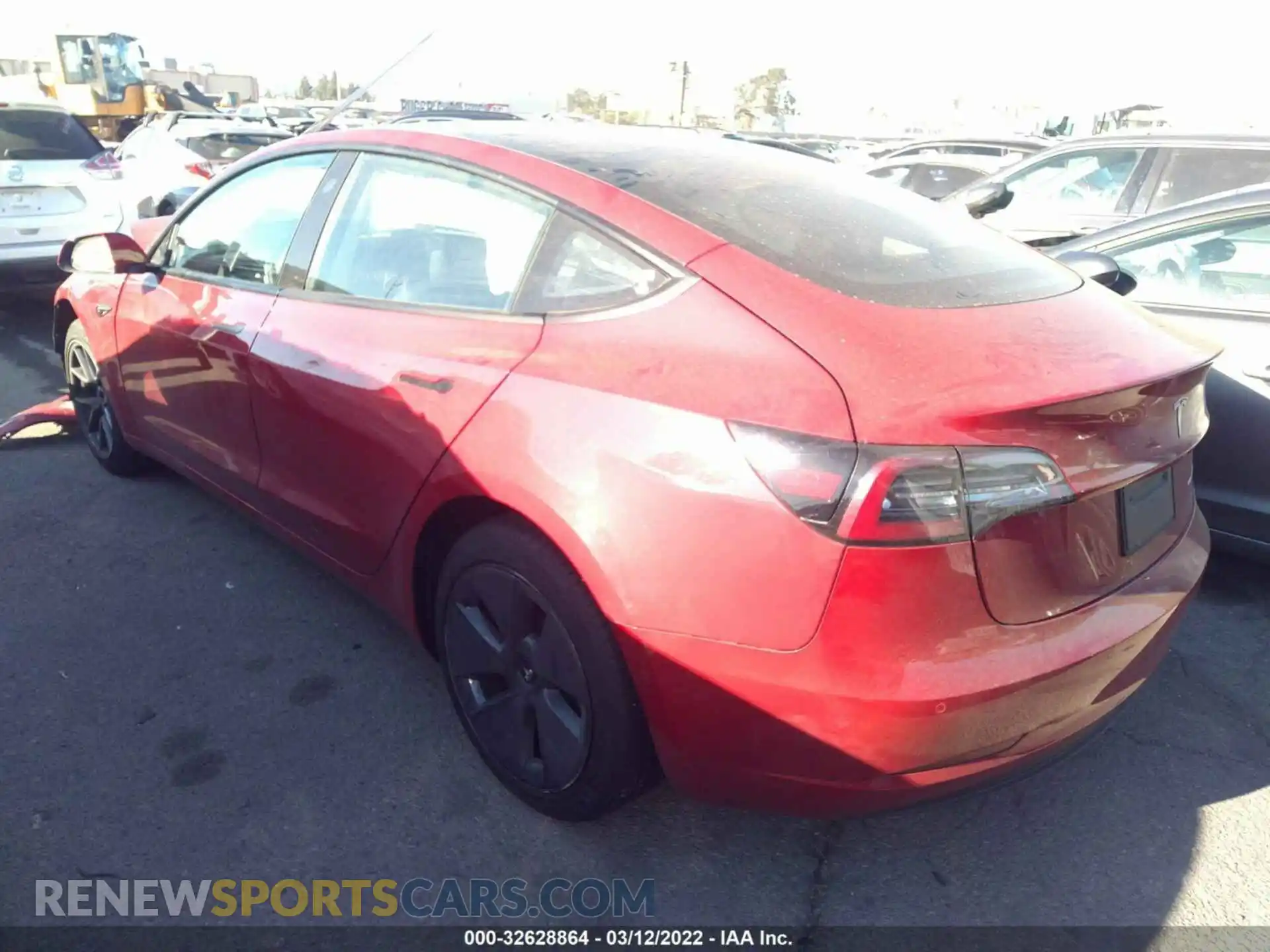 3 Photograph of a damaged car 5YJ3E1EBXMF048921 TESLA MODEL 3 2021