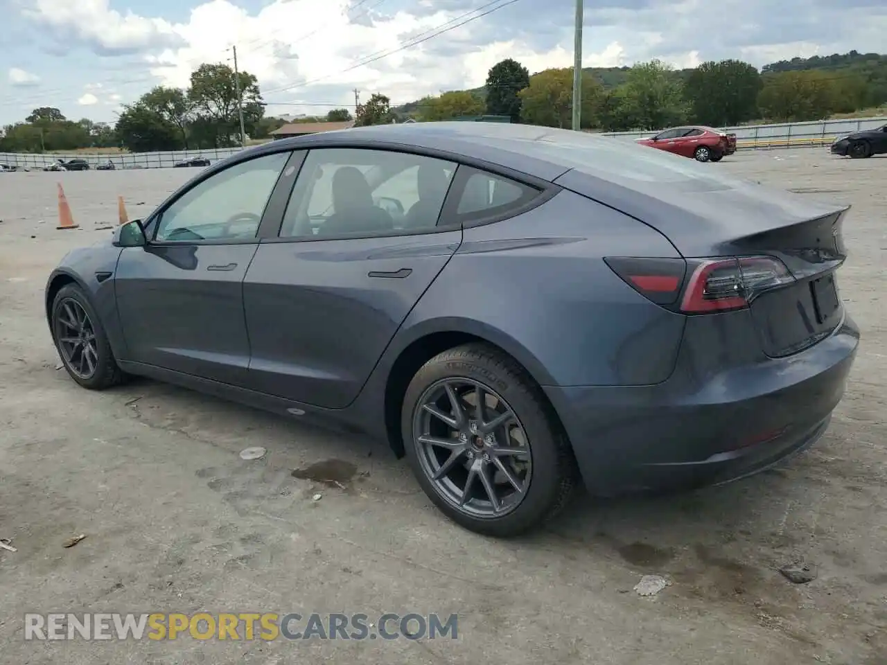 2 Photograph of a damaged car 5YJ3E1EBXMF049793 TESLA MODEL 3 2021