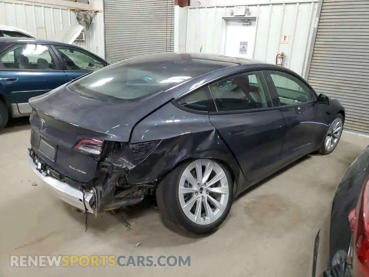 3 Photograph of a damaged car 5YJ3E1EBXMF064746 TESLA MODEL 3 2021