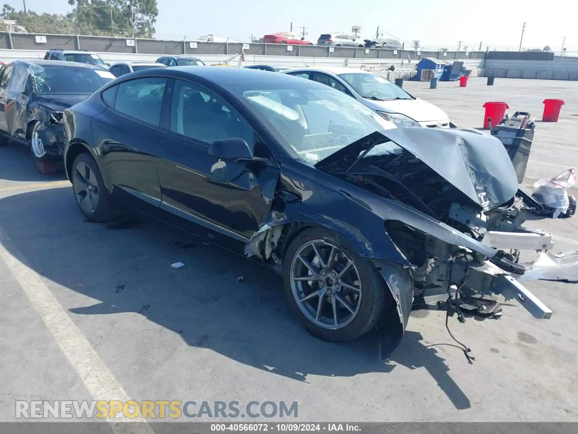 1 Photograph of a damaged car 5YJ3E1EBXMF065511 TESLA MODEL 3 2021