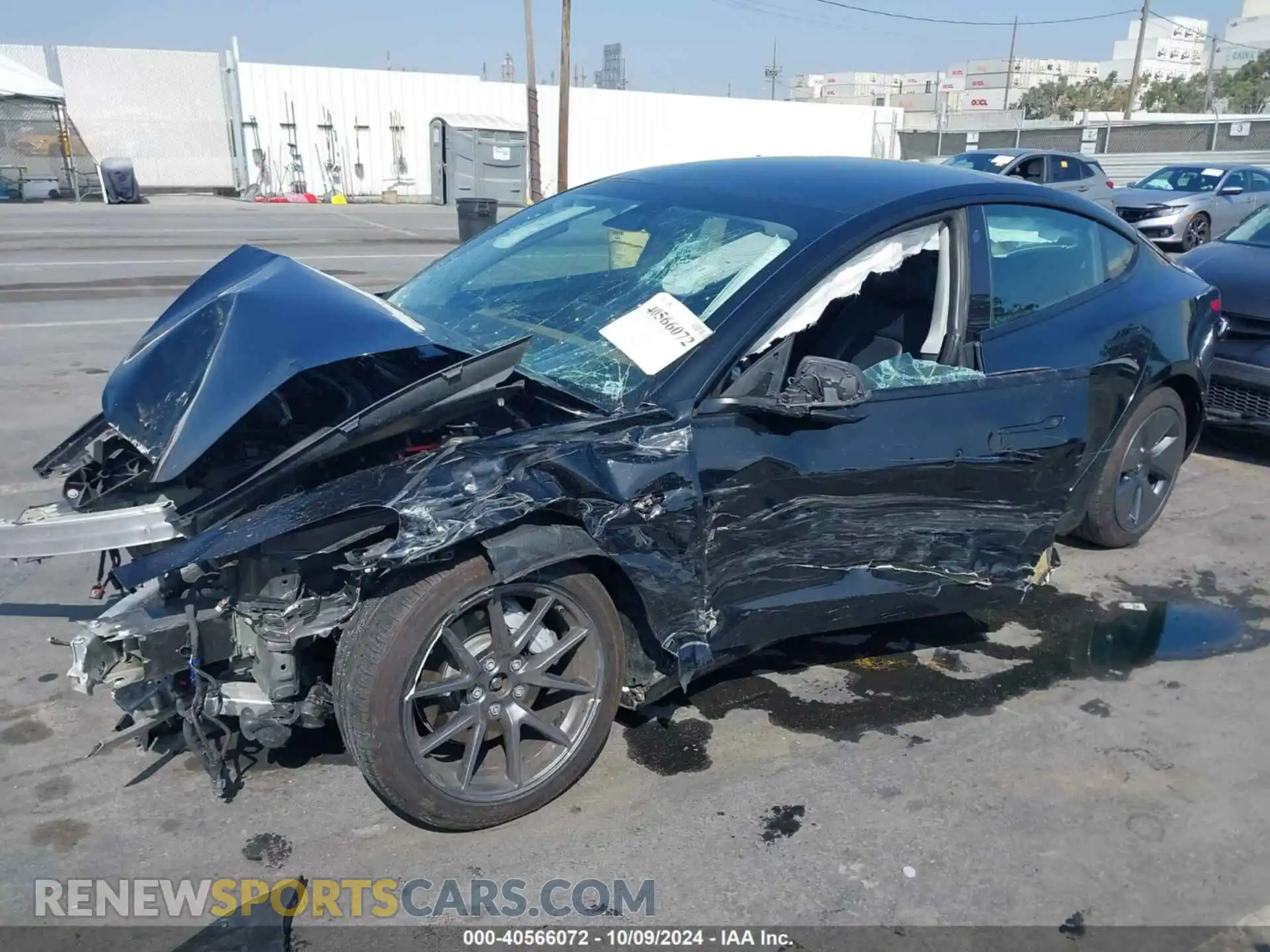 2 Photograph of a damaged car 5YJ3E1EBXMF065511 TESLA MODEL 3 2021