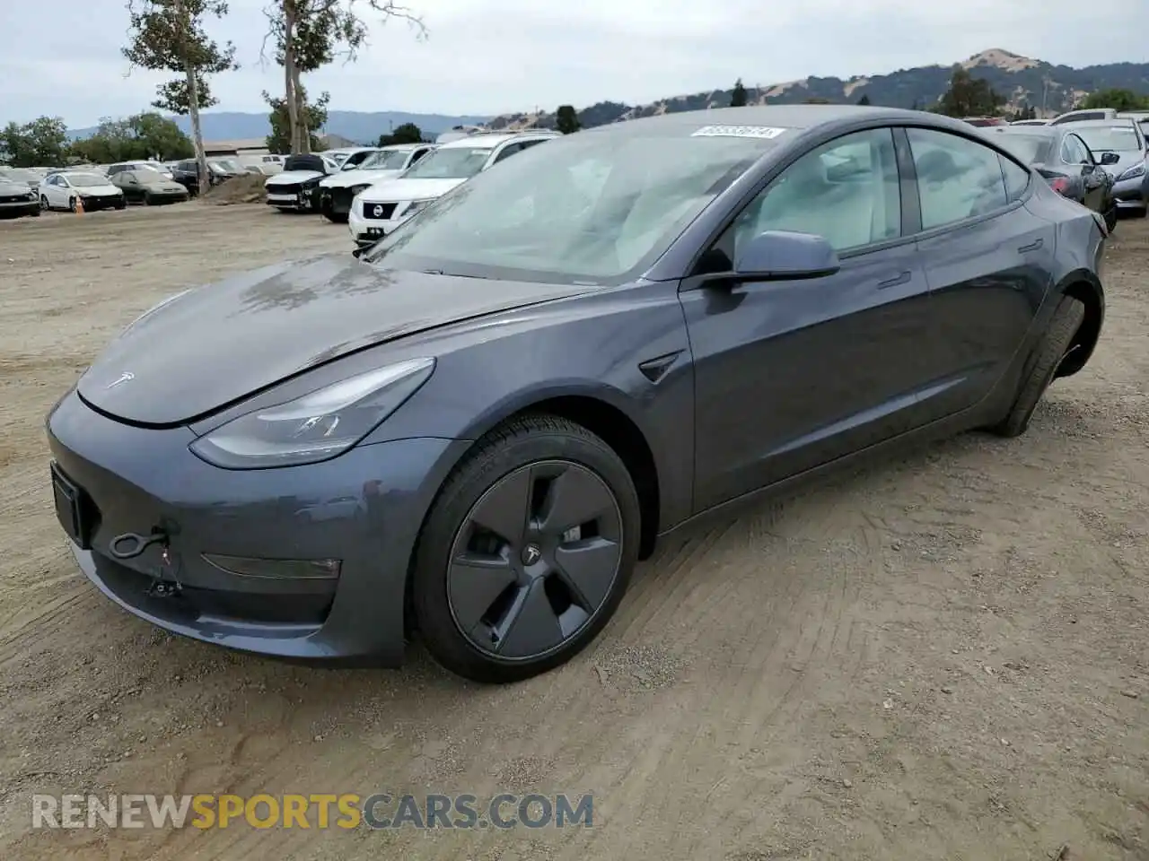 1 Photograph of a damaged car 5YJ3E1EBXMF068120 TESLA MODEL 3 2021
