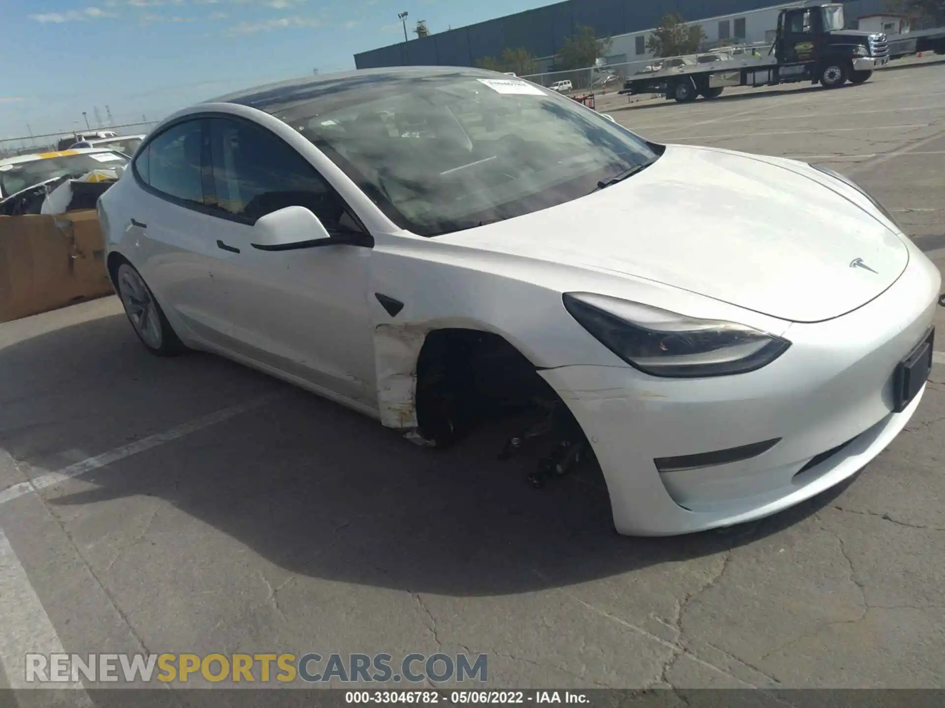 1 fotografías del automóvil dañado 5YJ3E1EBXMF071180 TESLA MODEL 3 2021