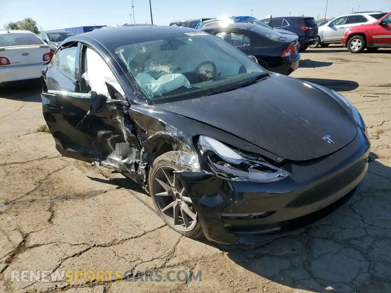 1 Фотография поврежденного автомобиля 5YJ3E1EBXMF079537 TESLA MODEL 3 2021