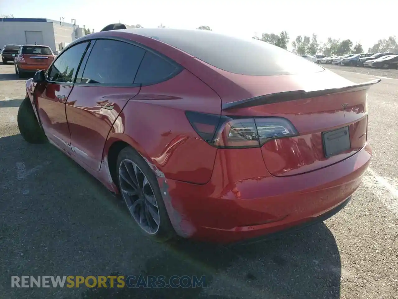 3 Photograph of a damaged car 5YJ3E1EBXMF085466 TESLA MODEL 3 2021