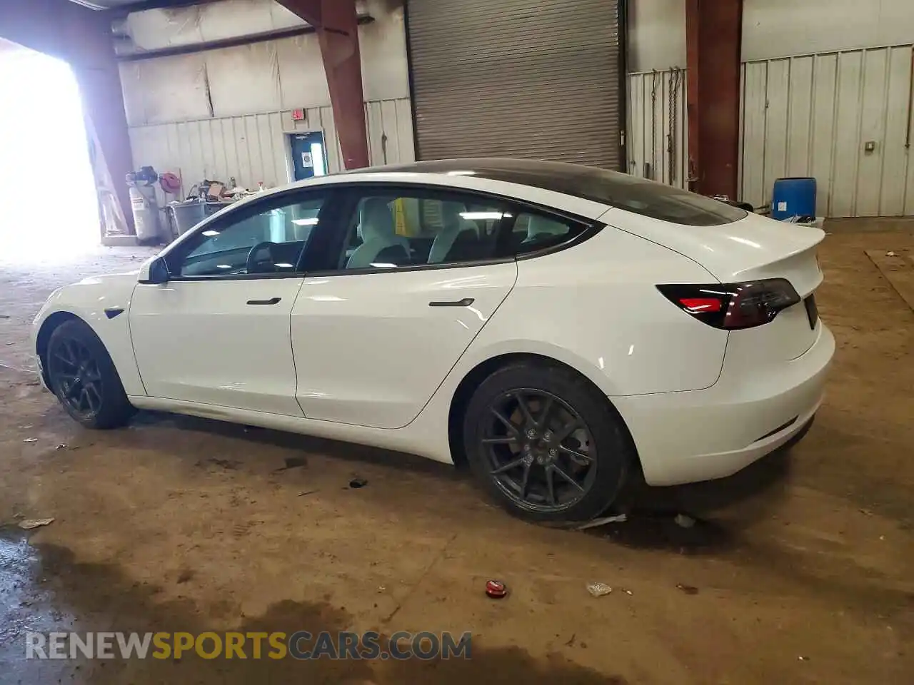 2 Photograph of a damaged car 5YJ3E1EBXMF091994 TESLA MODEL 3 2021