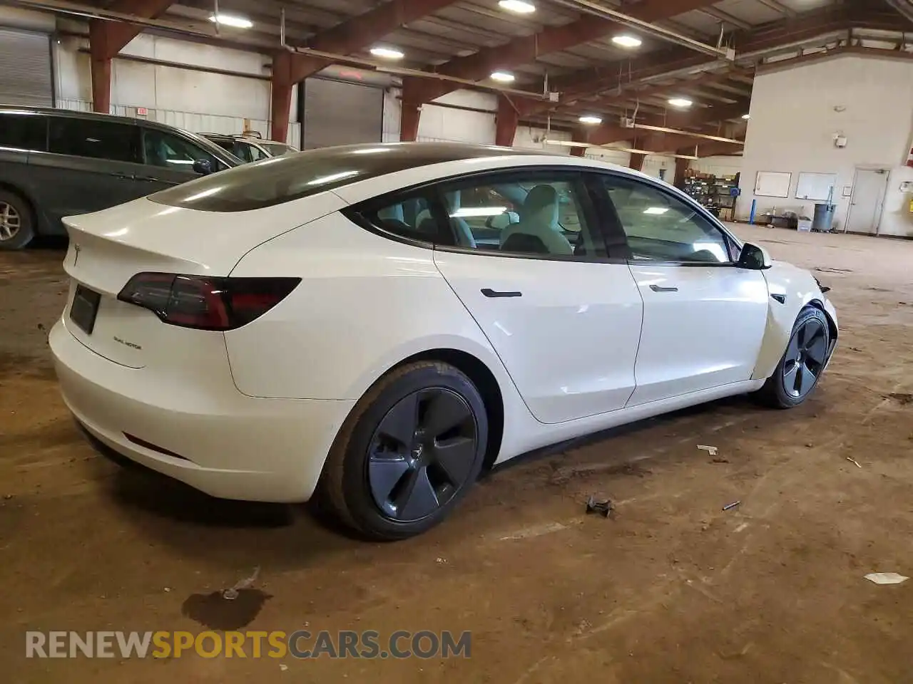 3 Photograph of a damaged car 5YJ3E1EBXMF091994 TESLA MODEL 3 2021