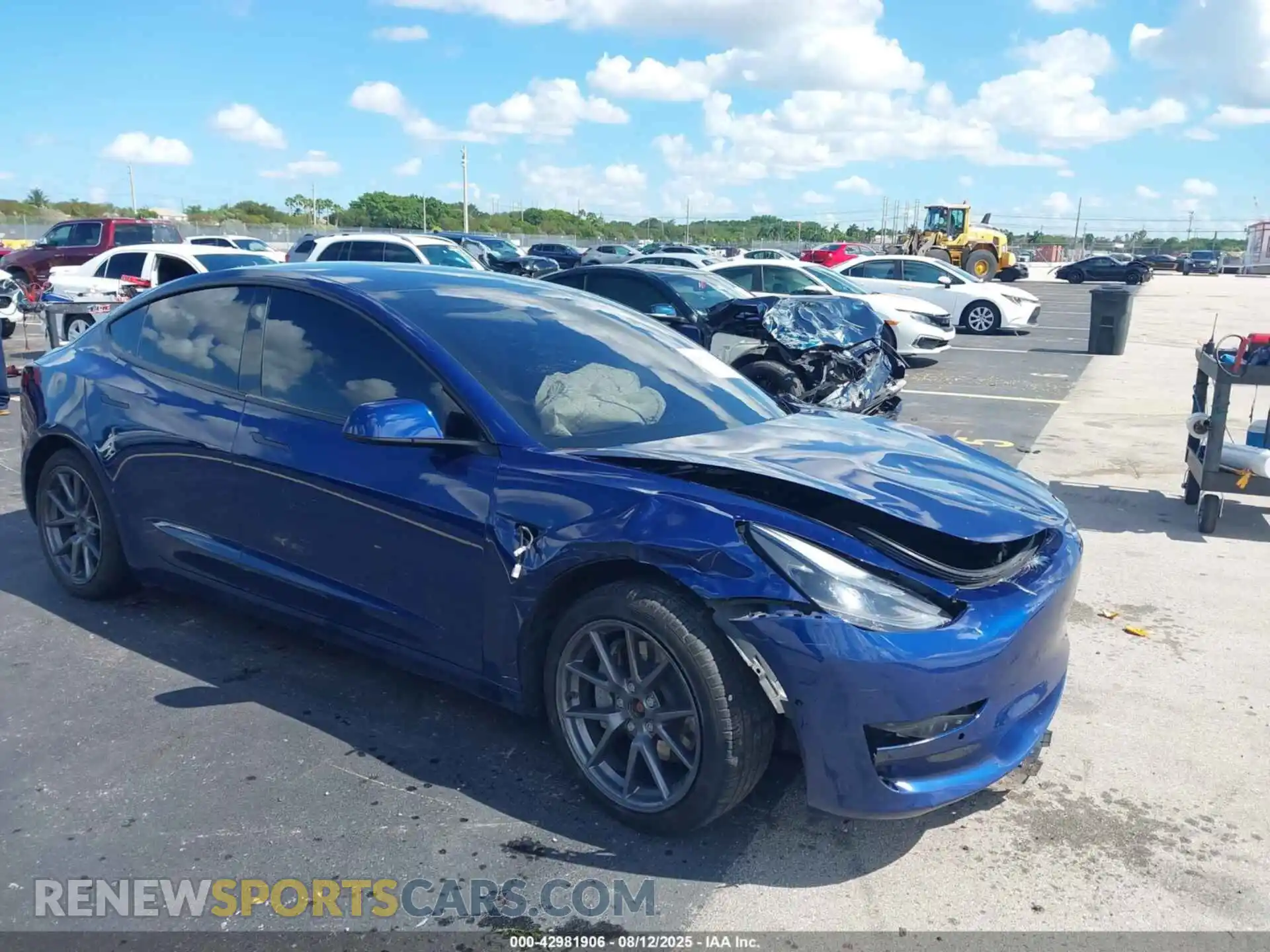 1 Photograph of a damaged car 5YJ3E1EBXMF150381 TESLA MODEL 3 2021