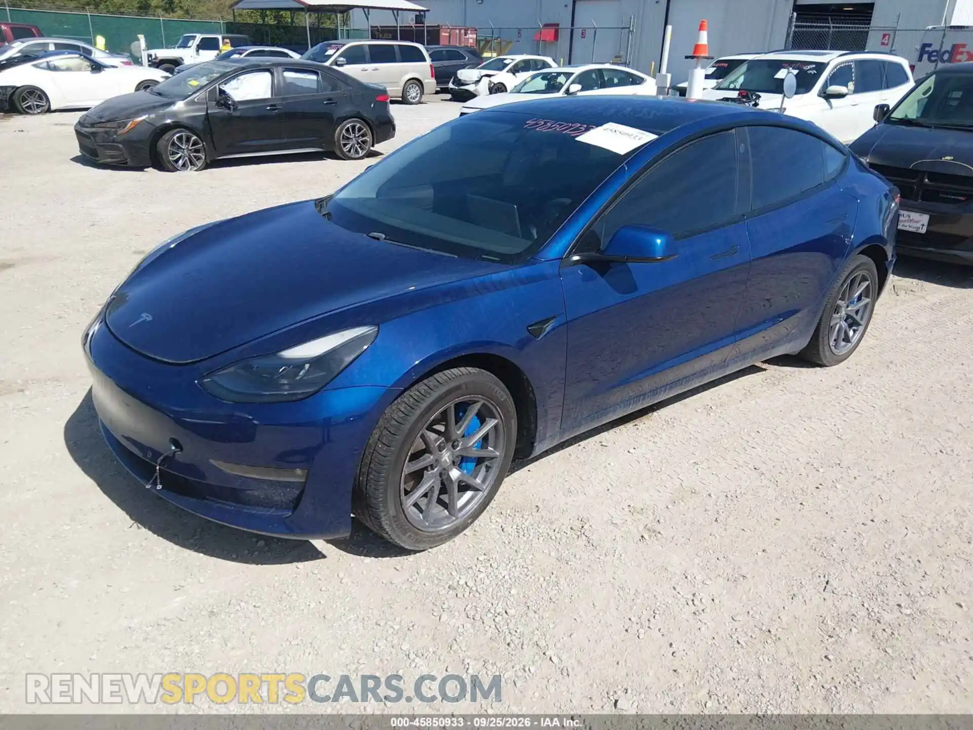 2 Фотография поврежденного автомобиля 5YJ3E1EBXMF902287 TESLA MODEL 3 2021