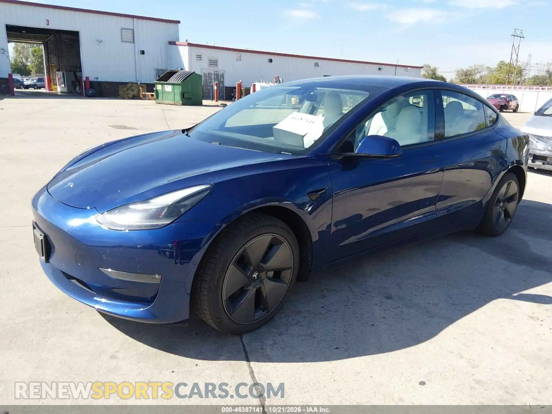 2 fotografías del automóvil dañado 5YJ3E1EBXMF919266 TESLA MODEL 3 2021