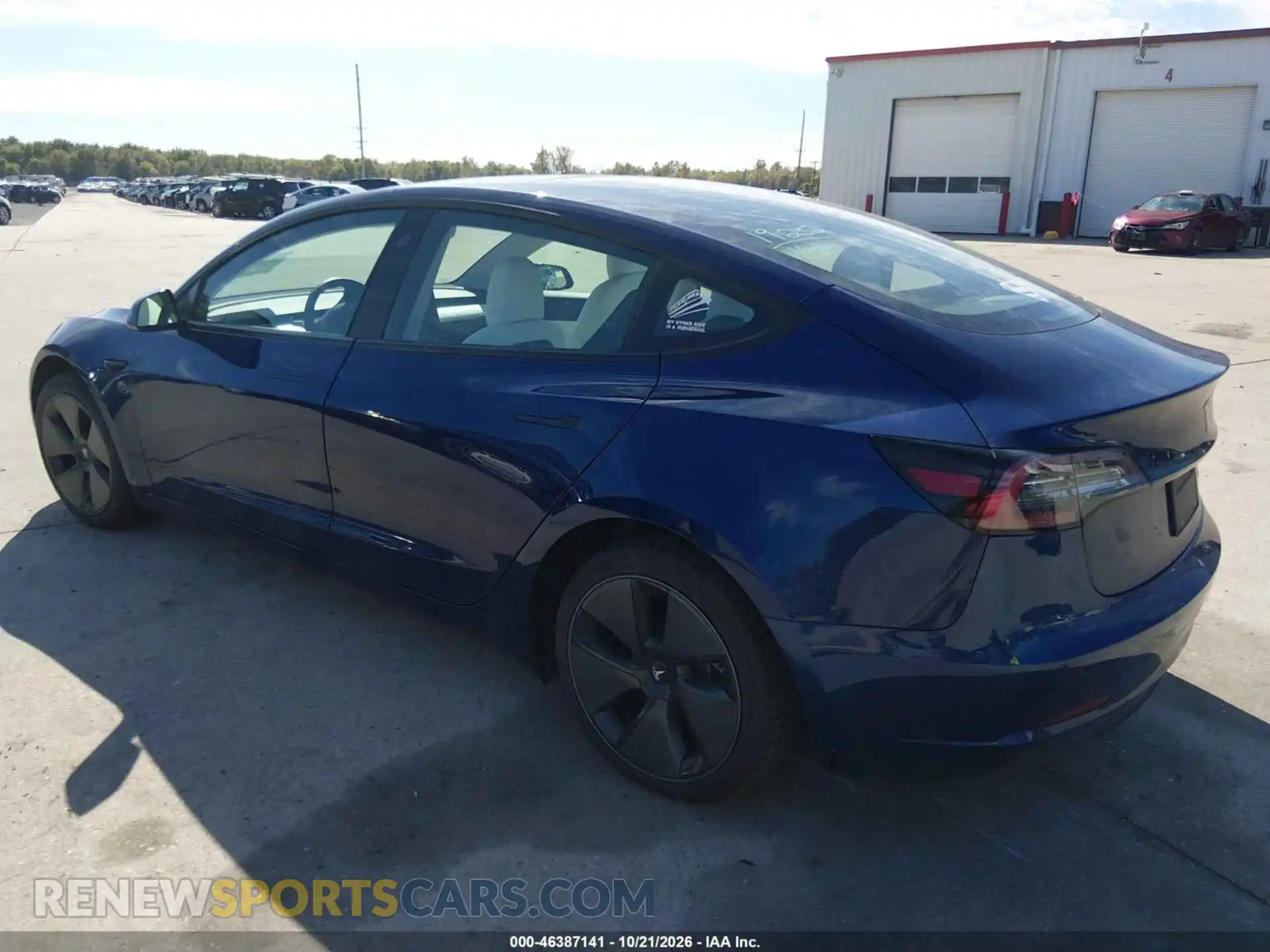 3 fotografías del automóvil dañado 5YJ3E1EBXMF919266 TESLA MODEL 3 2021