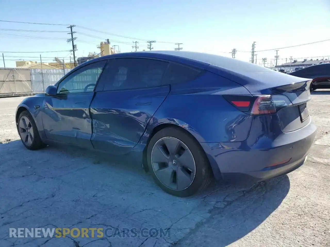 2 Photograph of a damaged car 5YJ3E1EBXMF925147 TESLA MODEL 3 2021