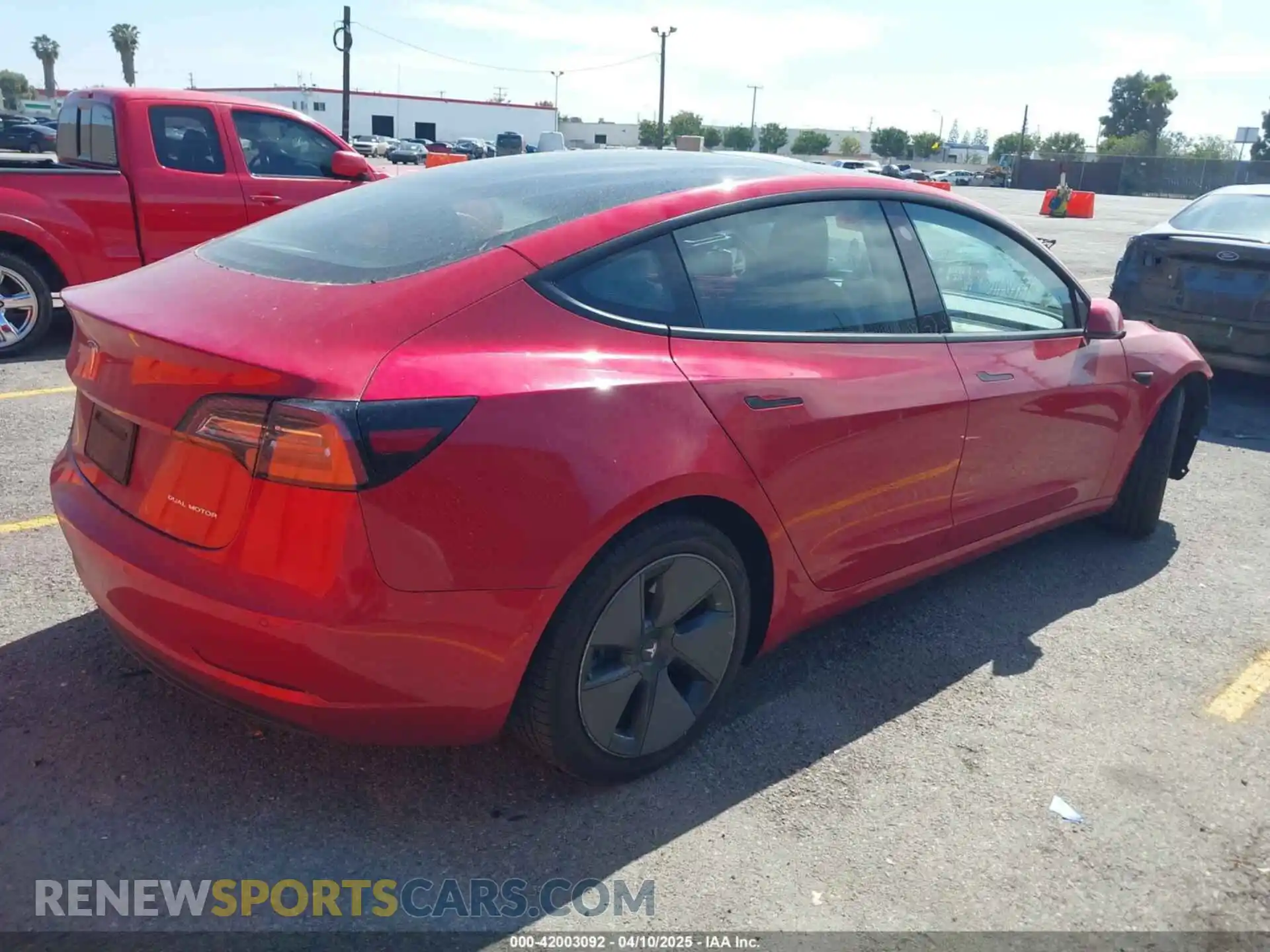 3 Photograph of a damaged car 5YJ3E1EBXMF928002 TESLA MODEL 3 2021