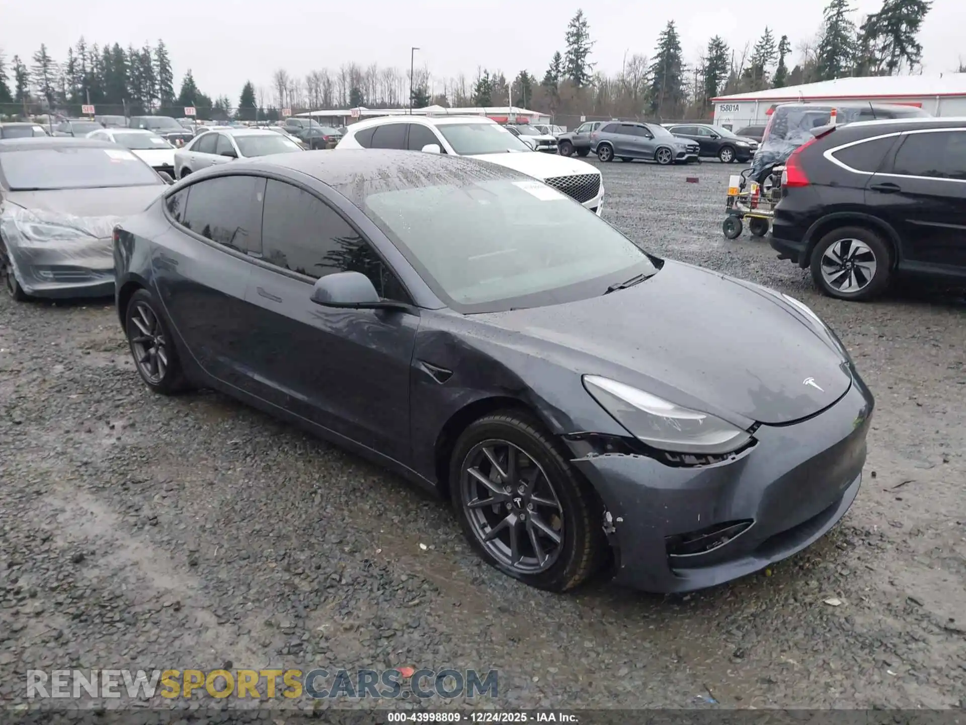 1 Photograph of a damaged car 5YJ3E1EBXMF928999 TESLA MODEL 3 2021