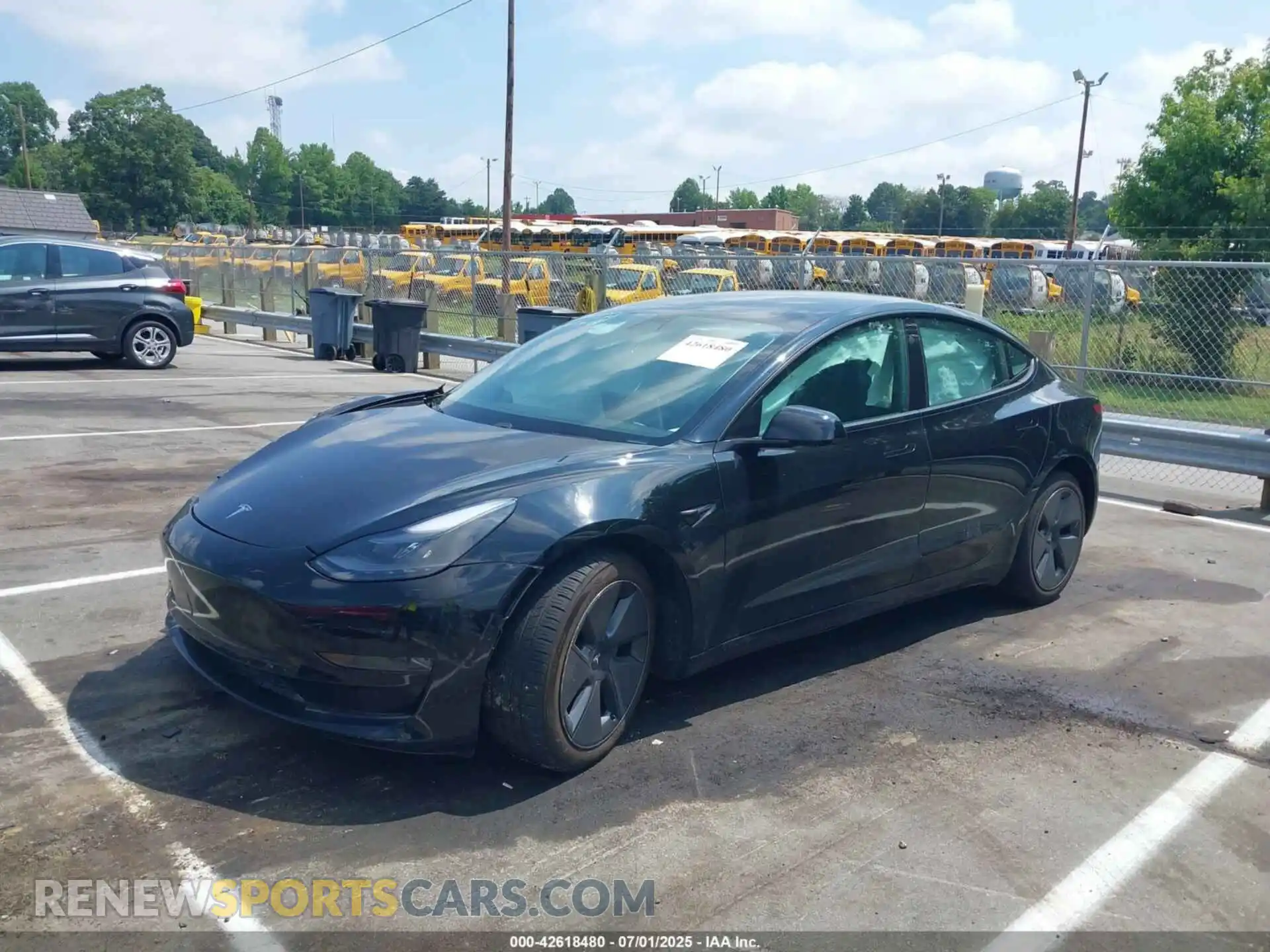 2 Photograph of a damaged car 5YJ3E1EBXMF960528 TESLA MODEL 3 2021