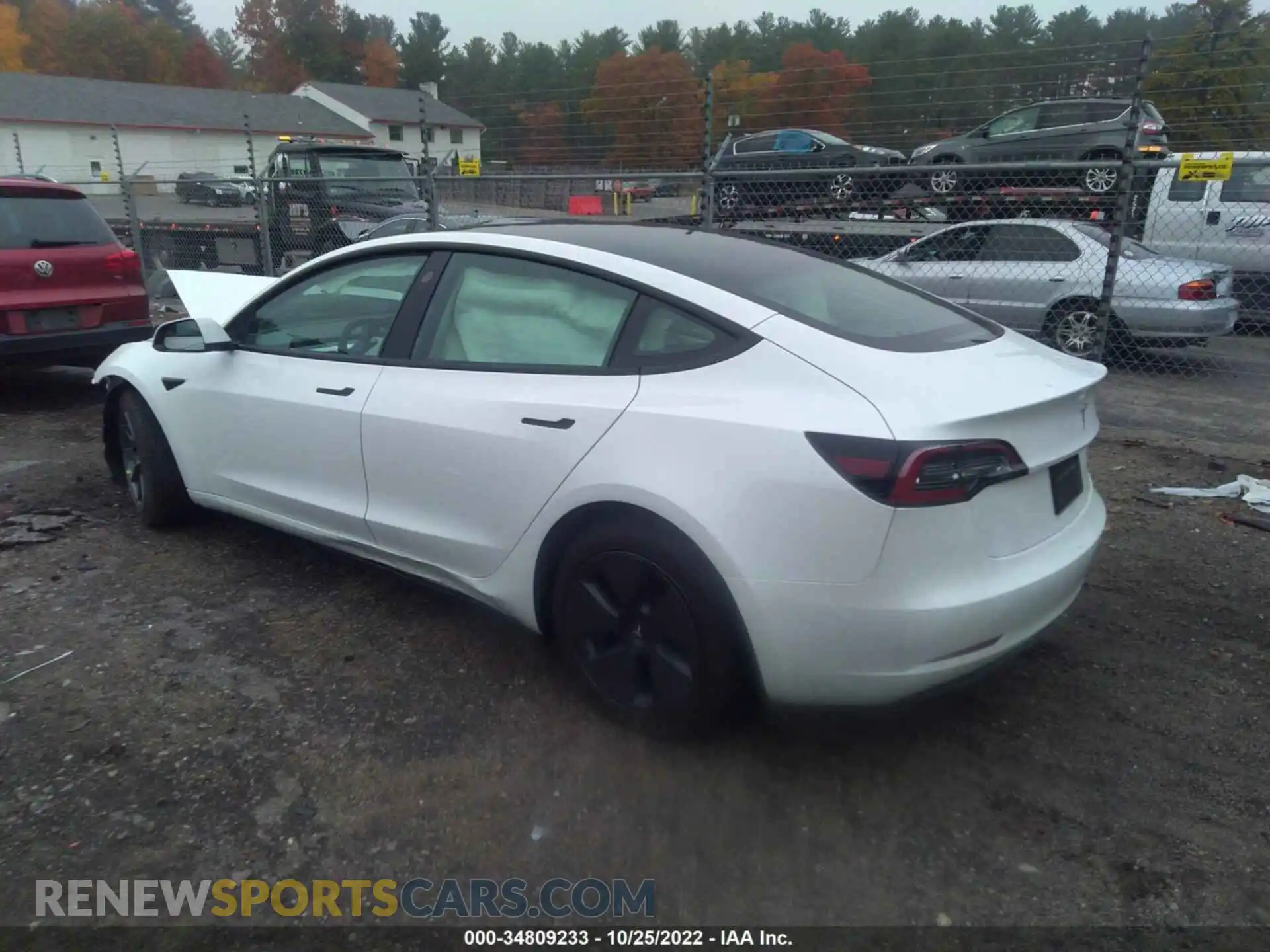 3 Photograph of a damaged car 5YJ3E1EBXMF960657 TESLA MODEL 3 2021