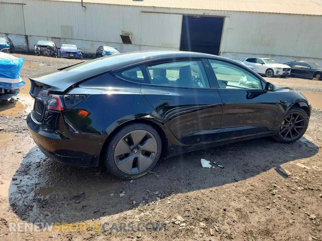 3 Photograph of a damaged car 5YJ3E1EBXMF974834 TESLA MODEL 3 2021