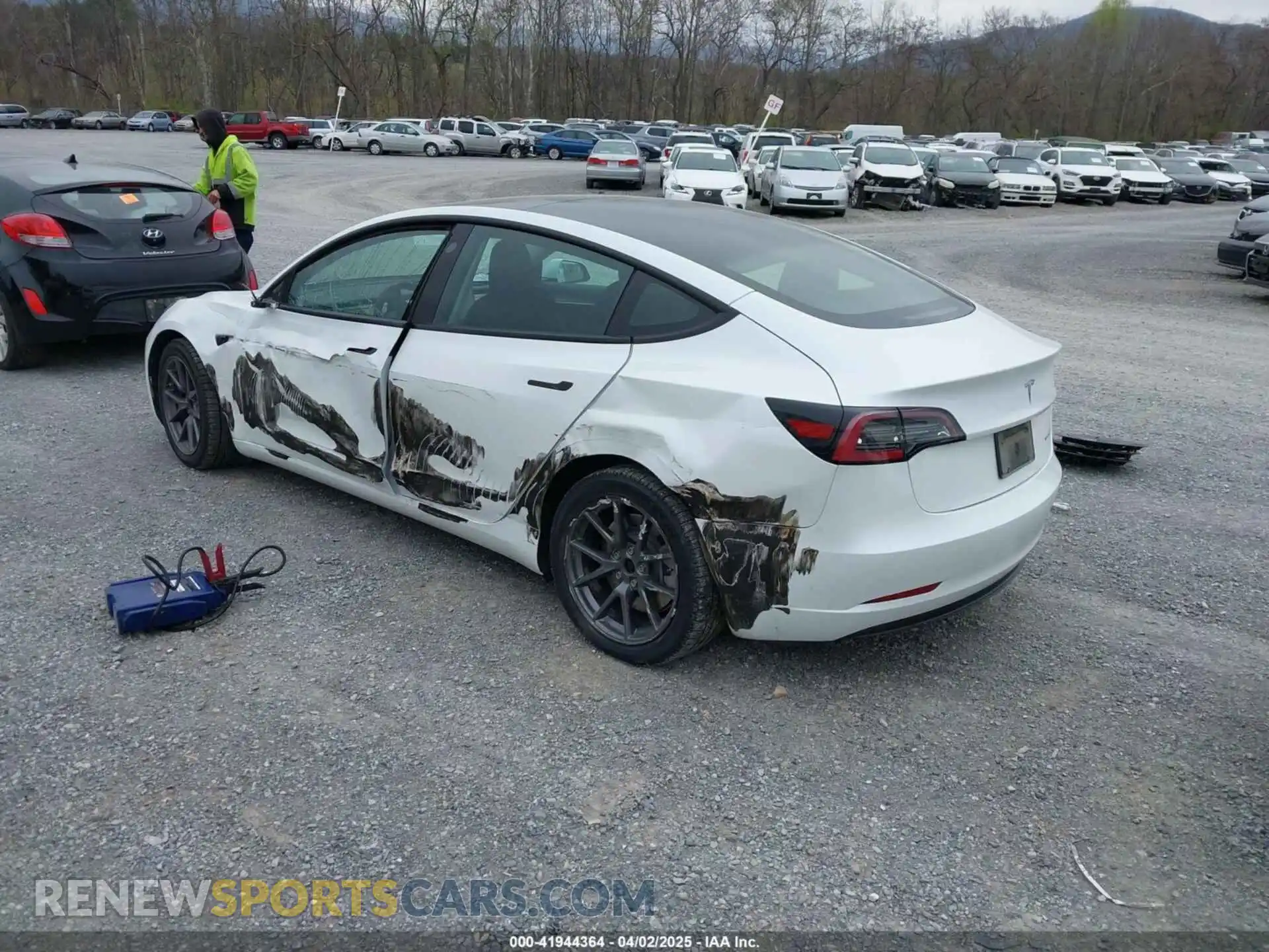 3 Photograph of a damaged car 5YJ3E1EBXMF980102 TESLA MODEL 3 2021