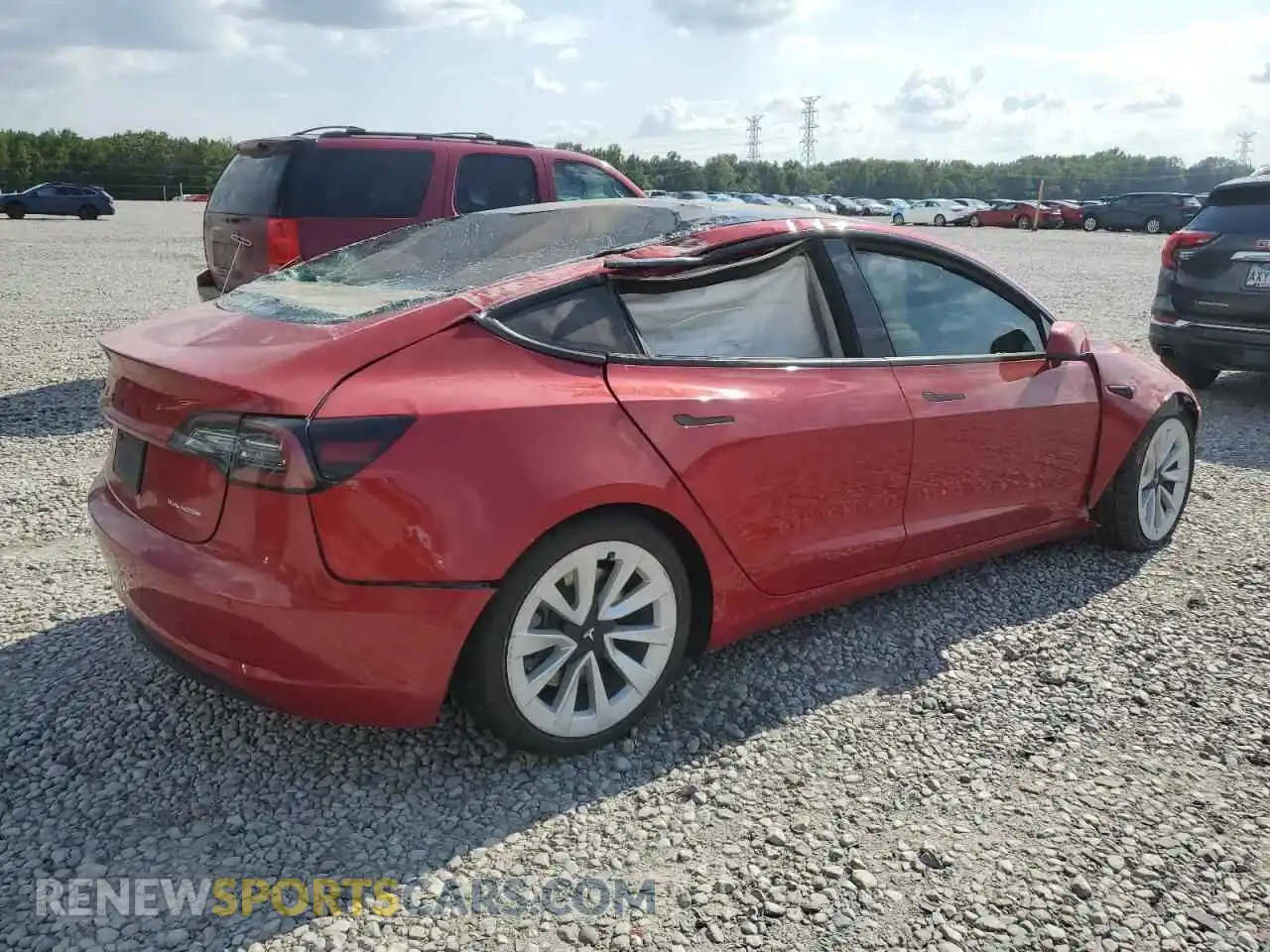 3 Photograph of a damaged car 5YJ3E1EBXMF983582 TESLA MODEL 3 2021