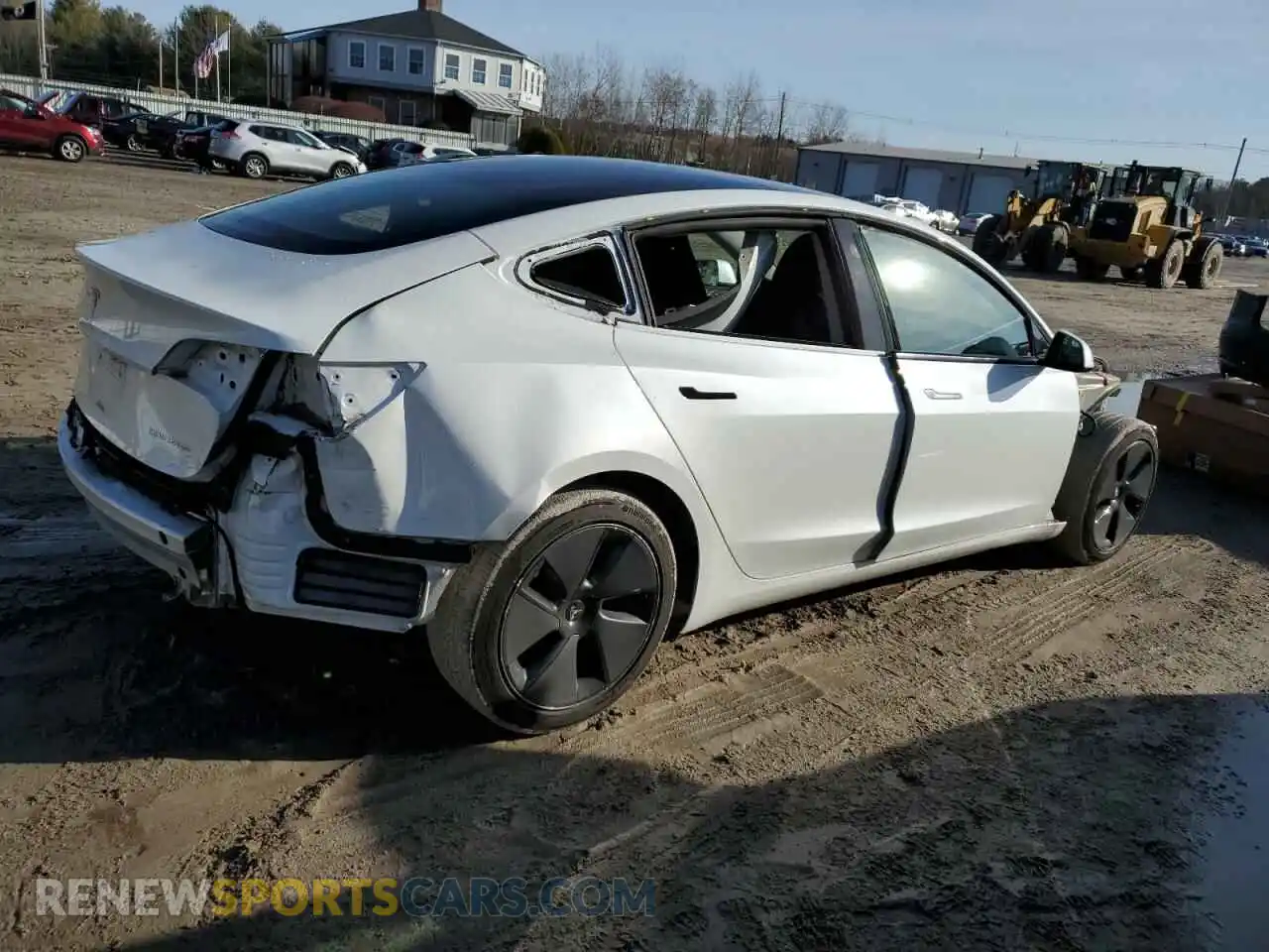 3 Photograph of a damaged car 5YJ3E1EBXMF992301 TESLA MODEL 3 2021