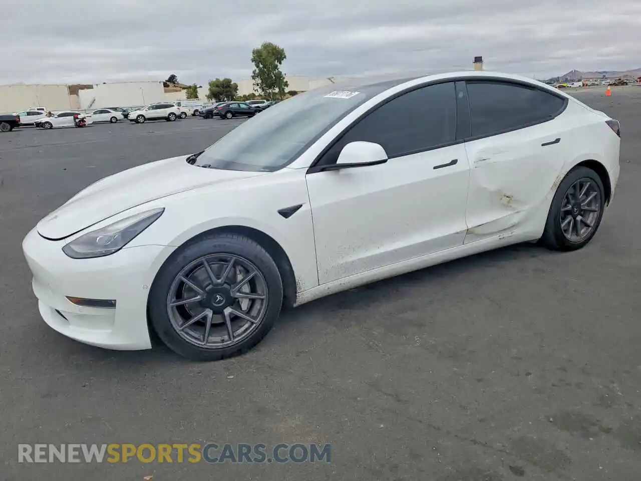 1 Photograph of a damaged car 5YJ3E1EBXMF995540 TESLA MODEL 3 2021