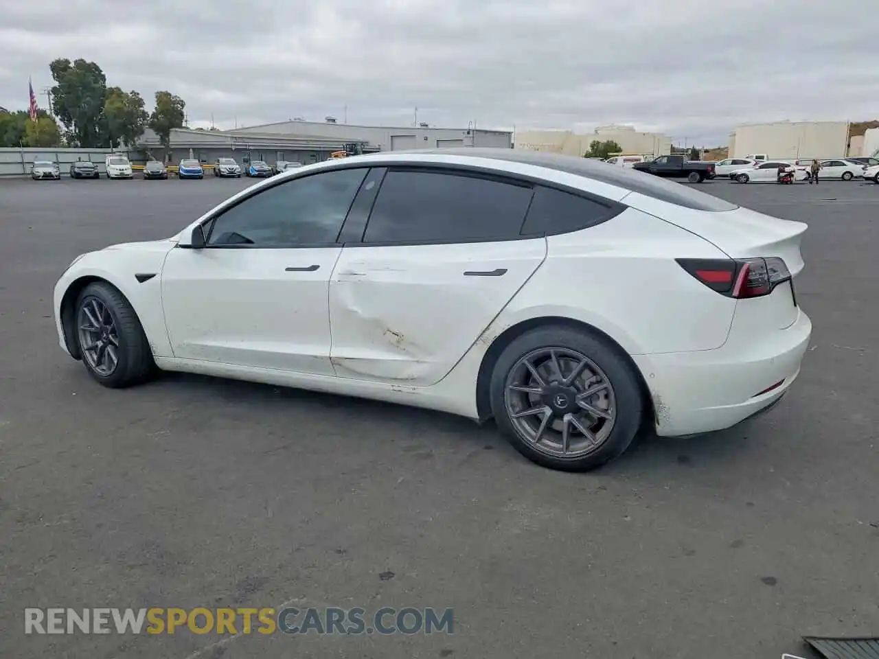 2 Photograph of a damaged car 5YJ3E1EBXMF995540 TESLA MODEL 3 2021