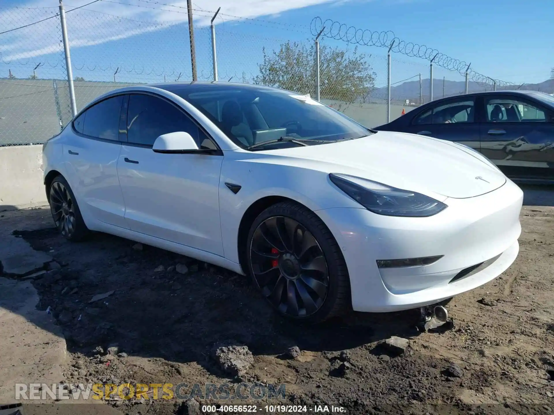 1 Photograph of a damaged car 5YJ3E1EC0MF001616 TESLA MODEL 3 2021