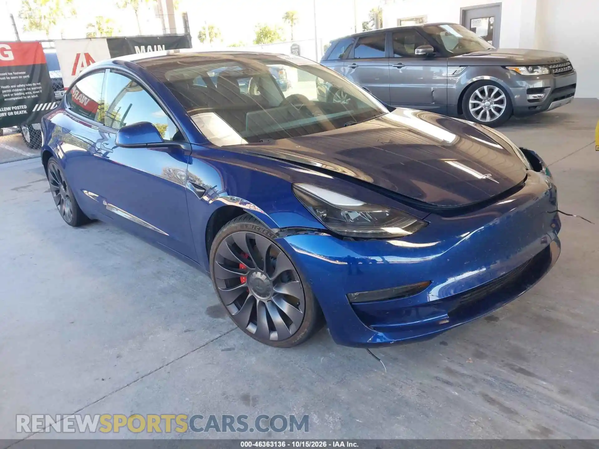 1 Photograph of a damaged car 5YJ3E1EC0MF024300 TESLA MODEL 3 2021