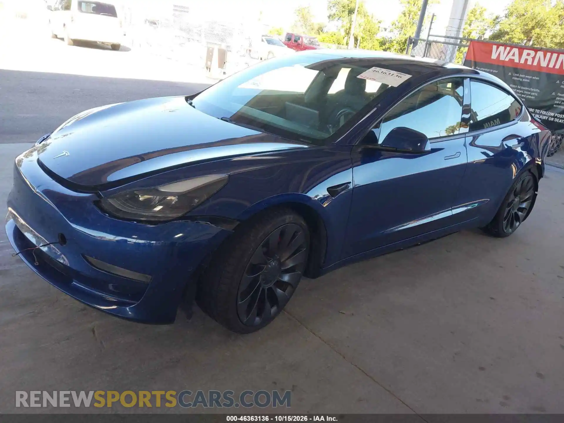 2 Photograph of a damaged car 5YJ3E1EC0MF024300 TESLA MODEL 3 2021