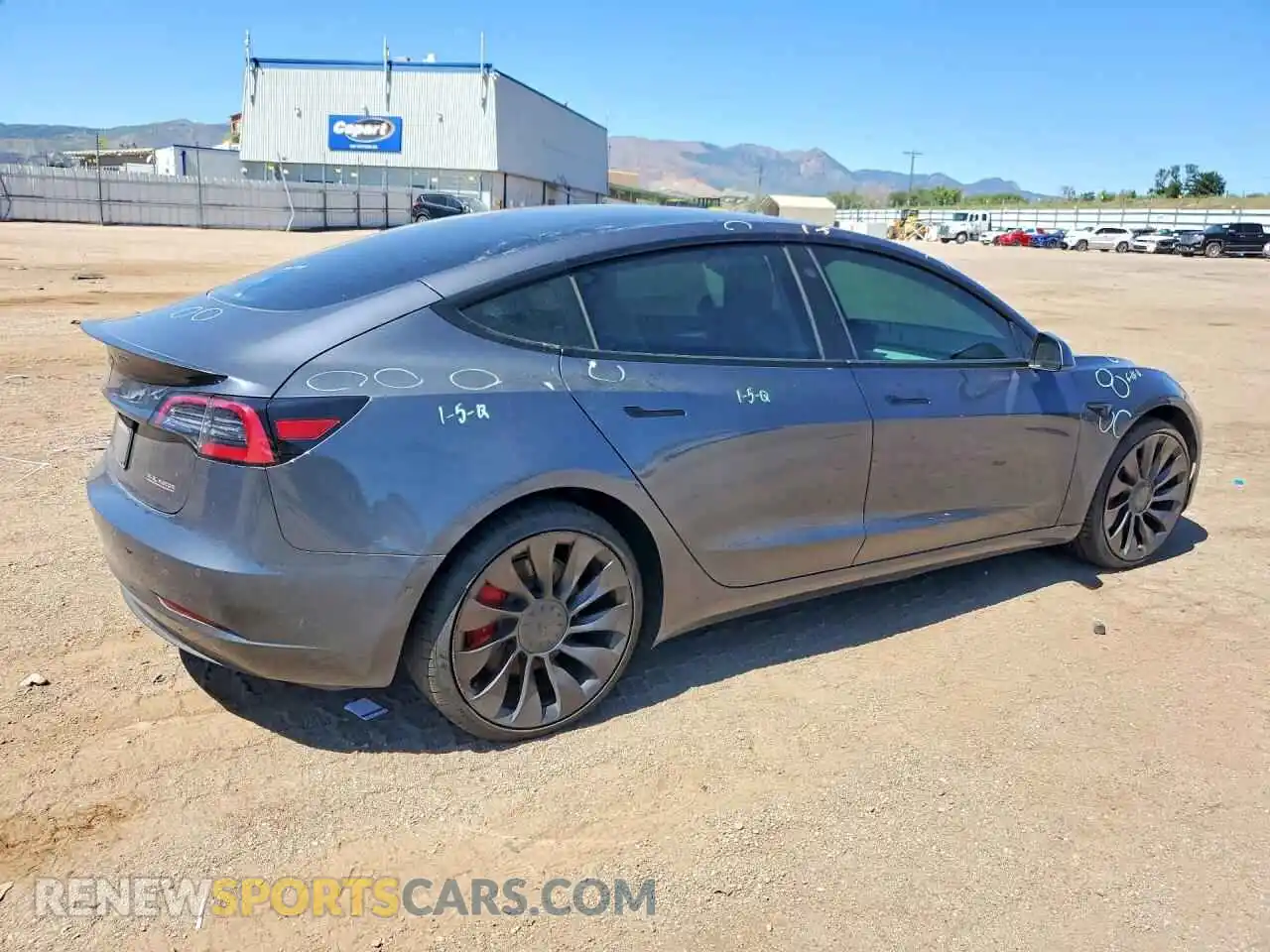 3 Photograph of a damaged car 5YJ3E1EC0MF061170 TESLA MODEL 3 2021