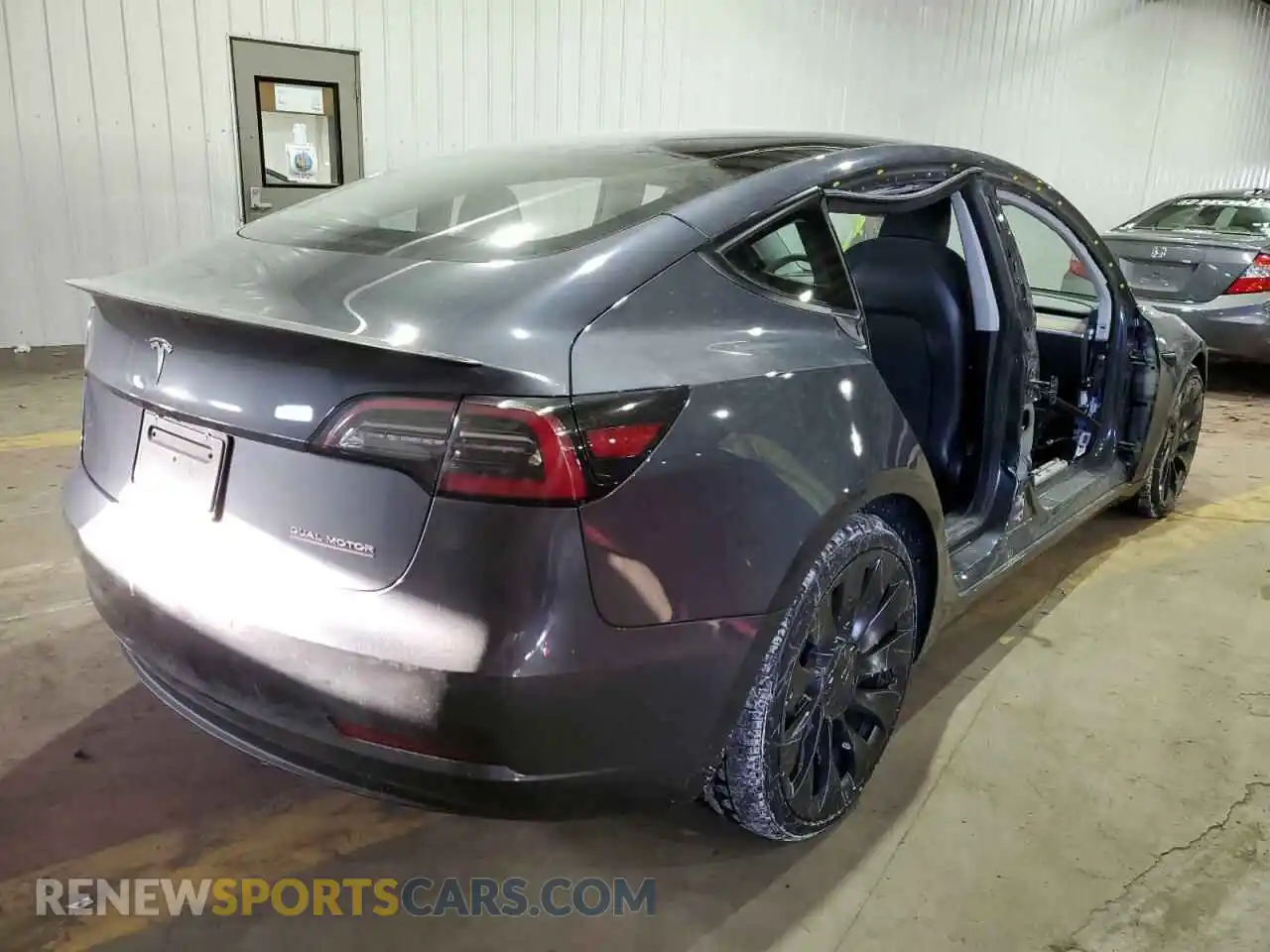 3 Photograph of a damaged car 5YJ3E1EC0MF088806 TESLA MODEL 3 2021