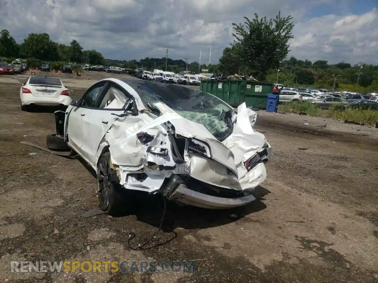 3 Photograph of a damaged car 5YJ3E1EC0MF913579 TESLA MODEL 3 2021