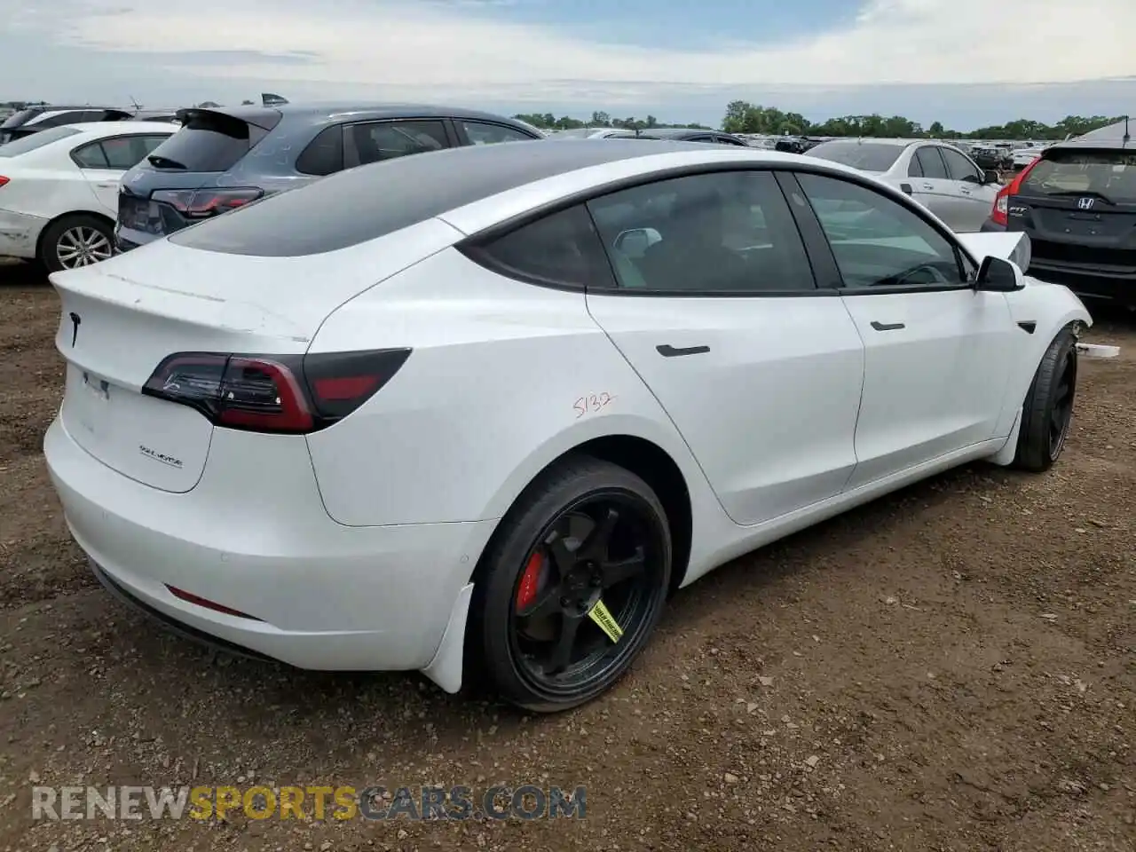 3 Photograph of a damaged car 5YJ3E1EC0MF926087 TESLA MODEL 3 2021