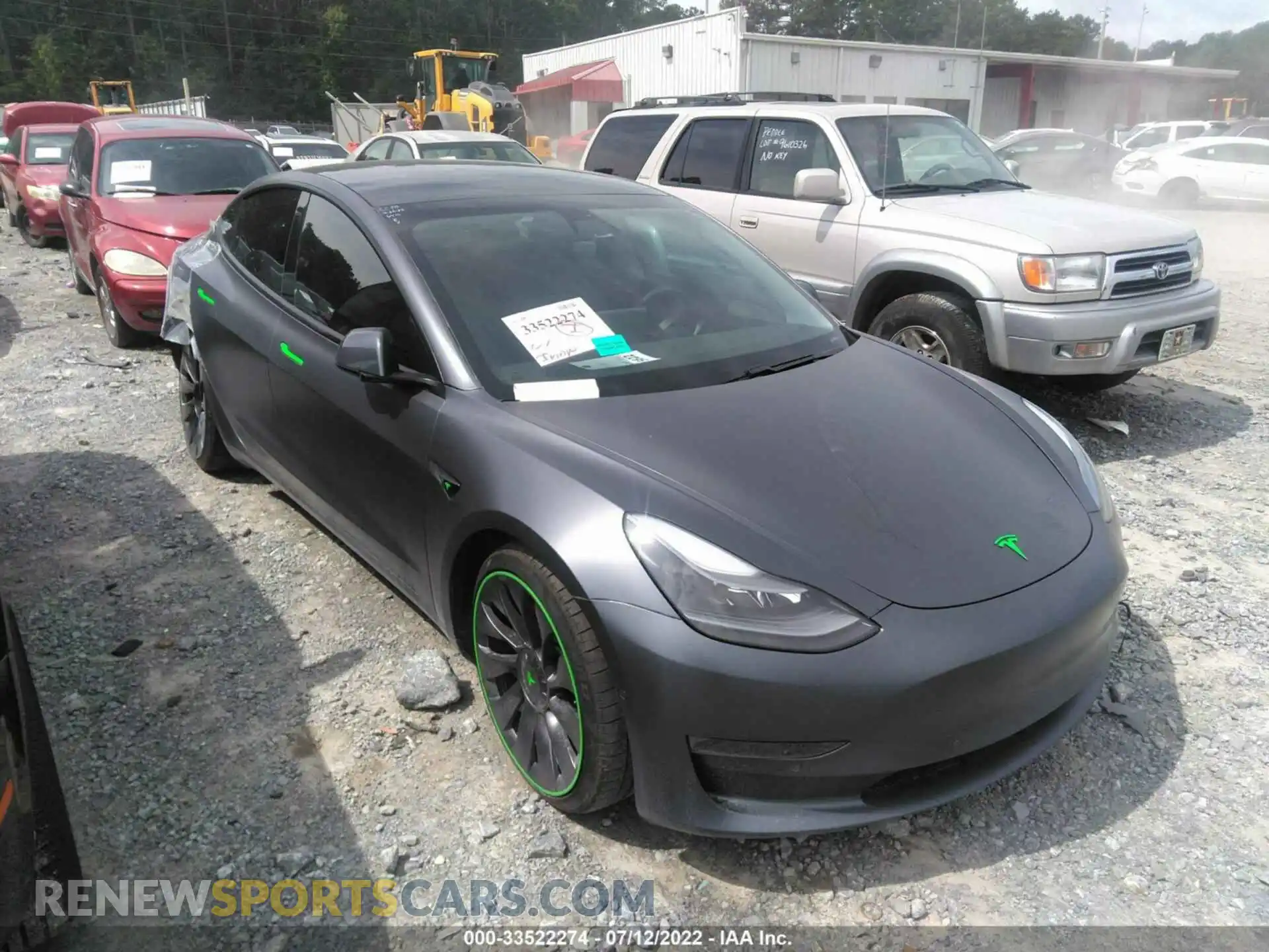1 Photograph of a damaged car 5YJ3E1EC0MF926414 TESLA MODEL 3 2021
