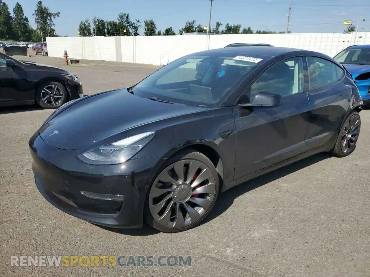 1 Фотография поврежденного автомобиля 5YJ3E1EC0MF976021 TESLA MODEL 3 2021