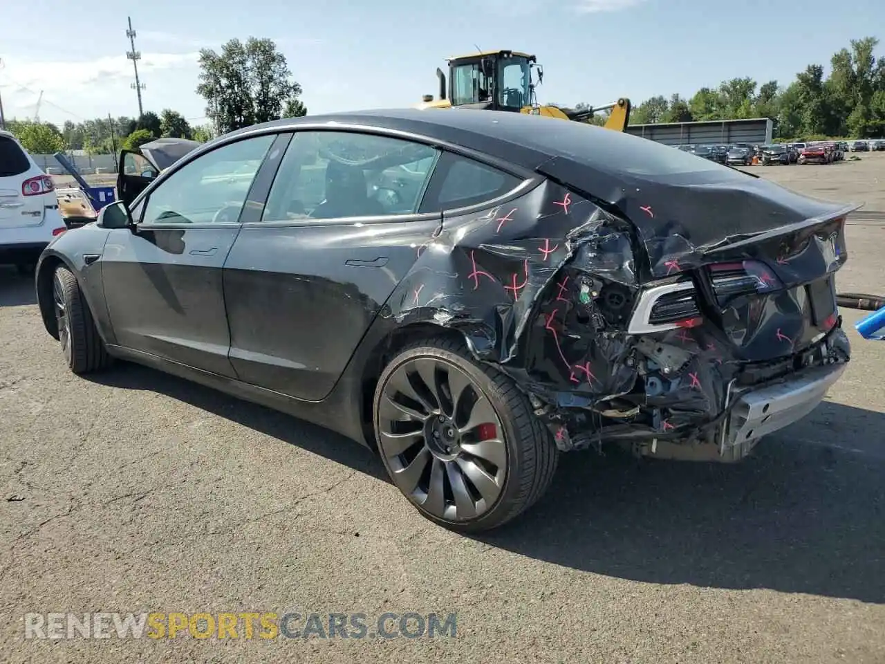 2 Фотография поврежденного автомобиля 5YJ3E1EC0MF976021 TESLA MODEL 3 2021